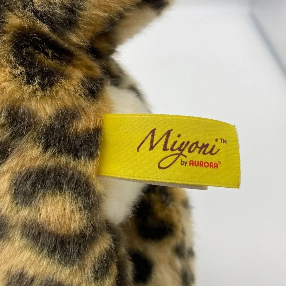 Miyoni by Aurora plush leopard stuffed animal toy cheetah cat